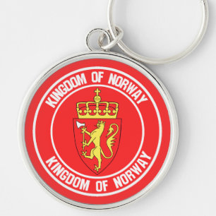 Chaveiro Noruega Round Emblem