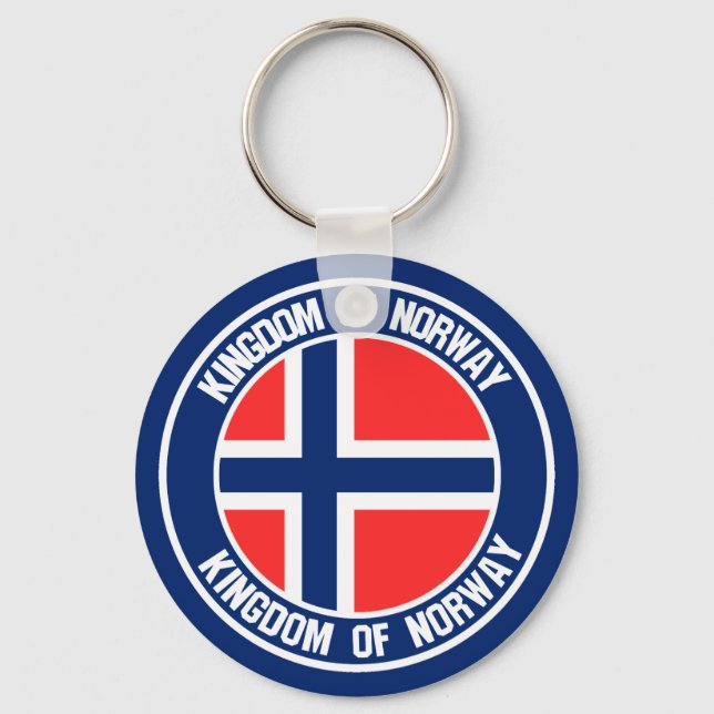 Chaveiro Noruega Round Emblem (Frente)