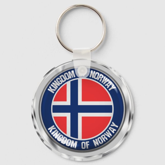 Chaveiro Noruega Round Emblem (Frente)
