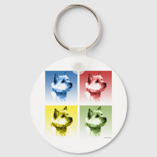 Chaveiro Norwich Terrier Pop Art