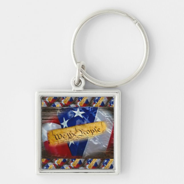 Chaveiro Nós, A Bandeira Americana Da Pessoas (Frente)