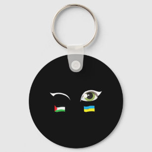Chaveiro Nós Apoiamos A Ucrânia Bandeira Da Palestina Bande