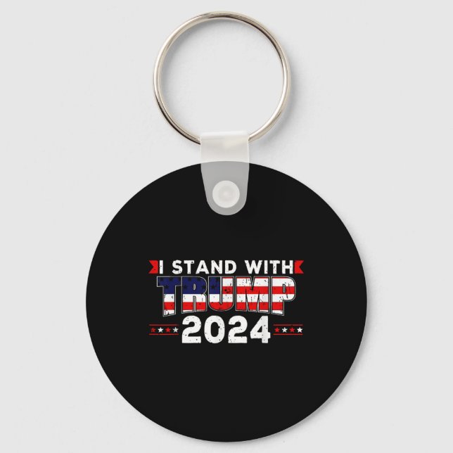Chaveiro Nós As Pessoas Estamos Com Donald Trump 2024 Ameri (Frente)