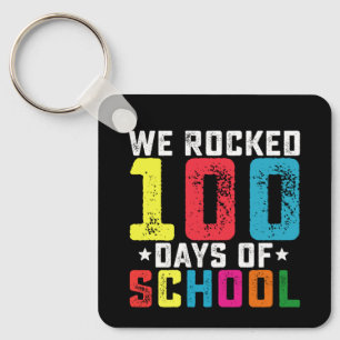 Chaveiro Nós Balançamos 100 Dias de Escola Professor Aluno
