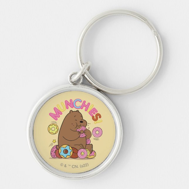 Chaveiro Nós Bare Bears - Grizz Rosquinha Munchies! (Frente)