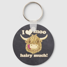 Chaveiro Nós Hamish Ama Moo Hairy Muito! Vaca Highland
