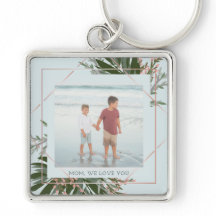 Nós Te Amo Foto Personalizada Floral Dia de as mãe