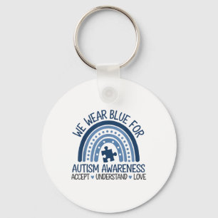 Chaveiro Nós Vestimos Azul Para Sensibilização Autismo Acel