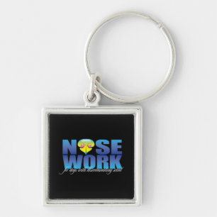 Chaveiro Nosework para cães com perfume discriminador