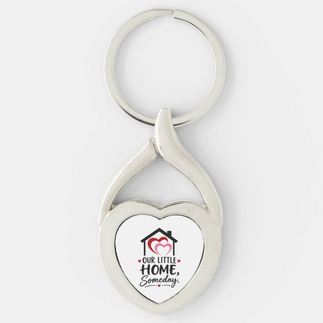 Chaveiro Nossa Casinha Algum Dia Pingente - Presente para C (Frente)