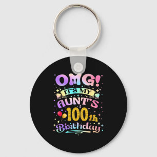 Chaveiro Nossa É O 100º Aniversário Da Minha Tia Feliz 100