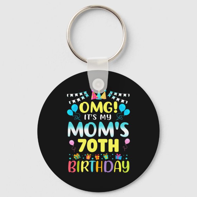 Chaveiro Nossa, É O 70º Aniversário Da Minha Mãe, Doce 70 A (Frente)