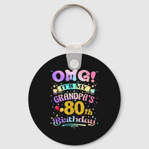 Chaveiro Nossa É O 80º Aniversário Do Meu Avô Feliz 80 Anos