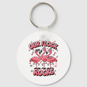 Chaveiro Nossa Manada Balança Camiseta Família Flamingo Fér