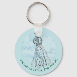 Chaveiro Nossa Senhora de Fátima Monogramada