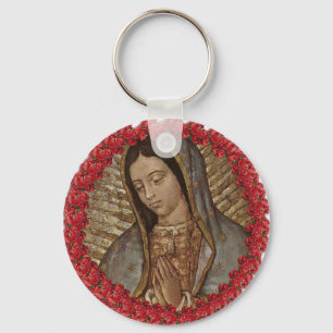CHAVEIRO NOSSA SENHORA DE GUADALUPE COM ROSAS ESPANHOL
