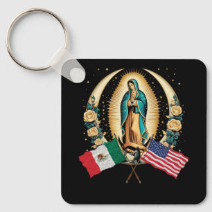 Chaveiro Nossa Senhora Virgen De Guadalupe Bandeira Mexican