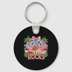 Chaveiro Nossas Mães Familiares Flamingo Summer Vacinadas d