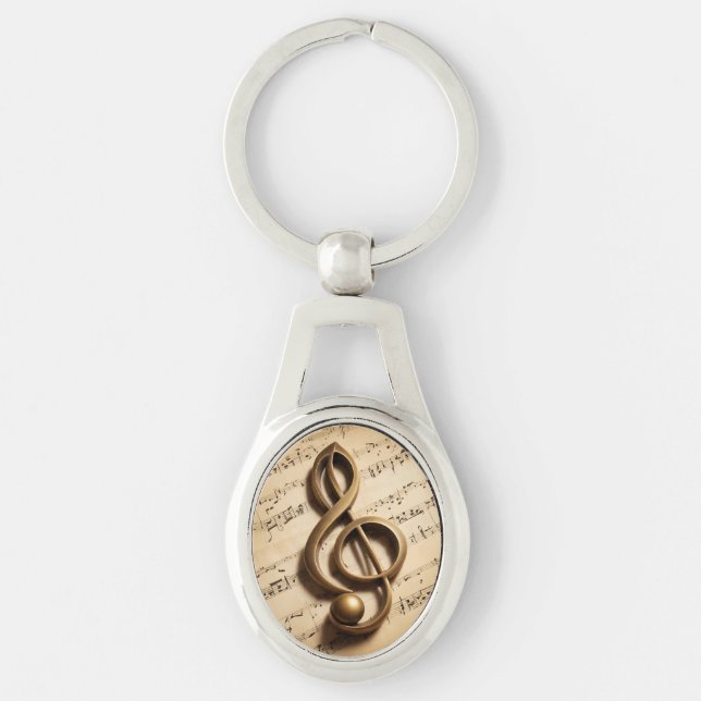 Chaveiro Nota de Limpeza Musical (Frente)