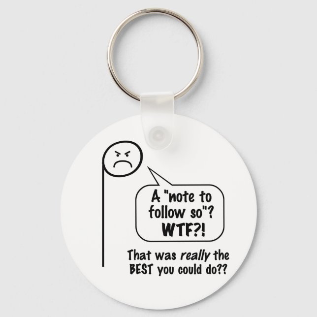 Chaveiro Nota de música zangada "la" (Frente)