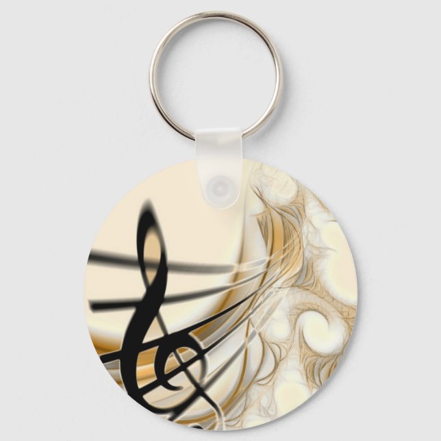 Chaveiro Nota Musical Elegante (Frente)