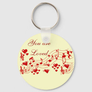 Chaveiro Notas de Amor_