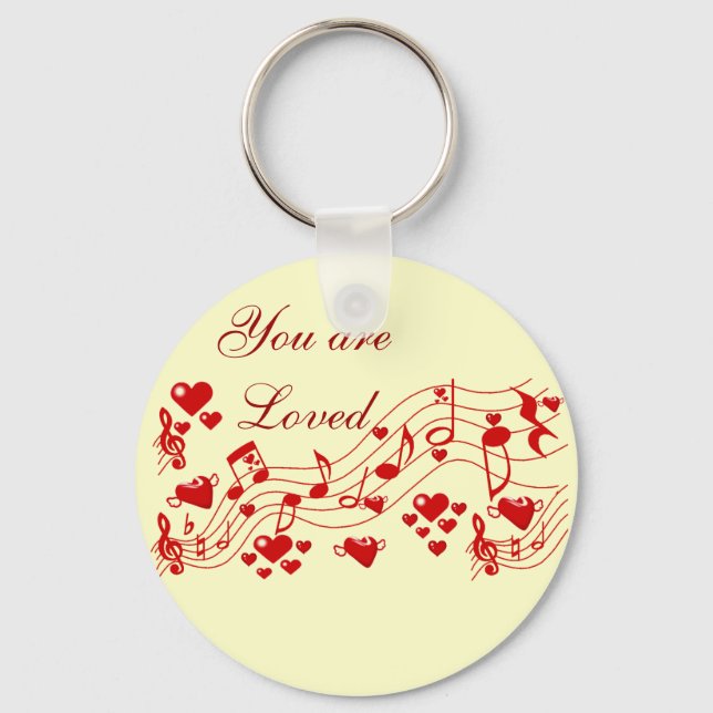Chaveiro Notas de Amor_ (Frente)