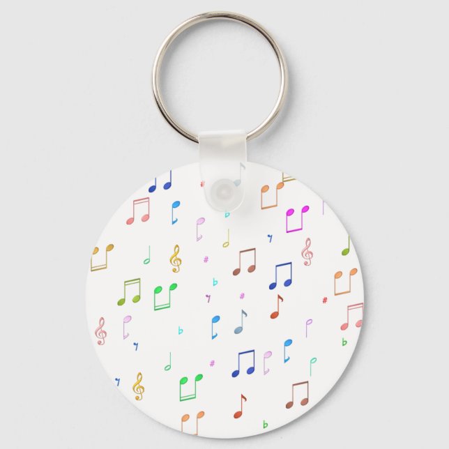 Chaveiro Notas e símbolos de música (Frente)