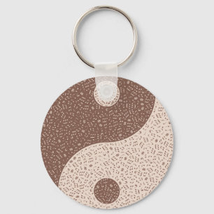 Chaveiro Notas Musicais Yin Yang