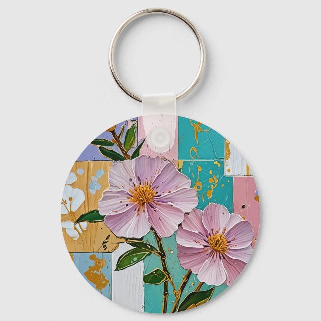 Chaveiro Notebook Floral Delight (Frente)