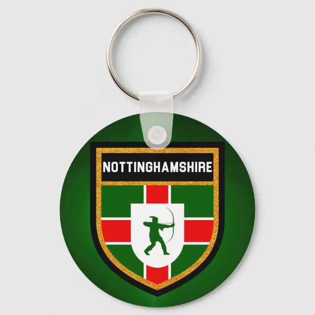 Chaveiro Nottinghamshire Flag (Frente)