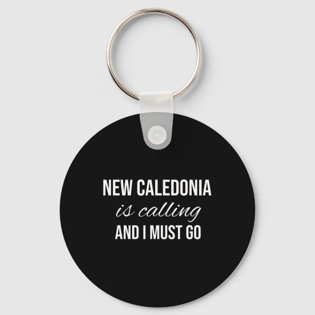 Chaveiro Nova Caledônia Está Chamando E Eu Devo Ir - Férias (Frente)