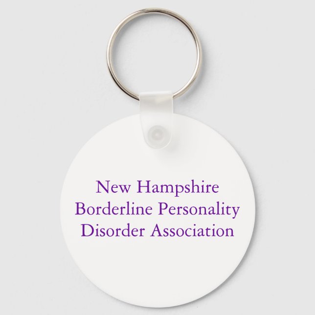 Chaveiro Nova Hampshire Borderline Personality Disorder A.. (Frente)