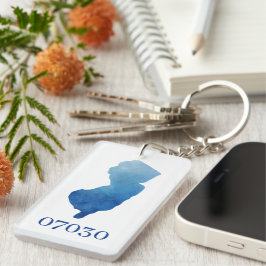 Chaveiro Nova Home do Código Zip da Forma do Estado de Nova