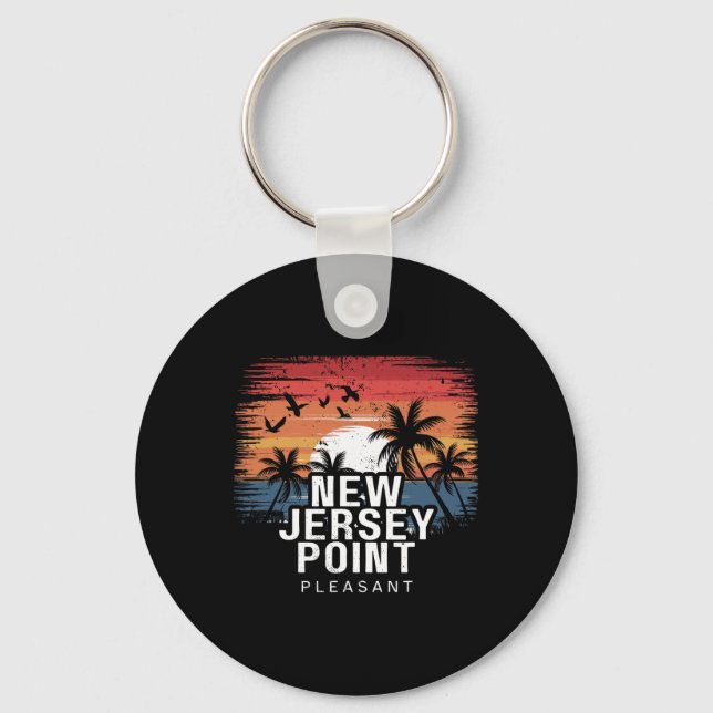 Chaveiro Nova Jersey Point Pleasant Surfe Surfista  (Frente)