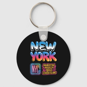 Chaveiro nova paisagem urbana de york cidade bronx queens m