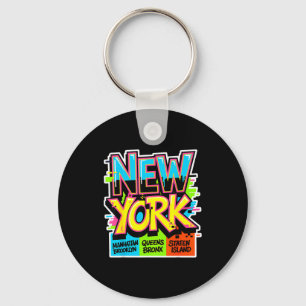 Chaveiro nova york paisagem urbana bronx queens manhattan e