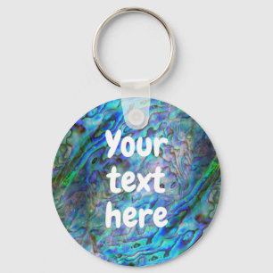 CHAVEIRO NOVA ZEALAND KIWI PAUA PERSONALIZÁVEL