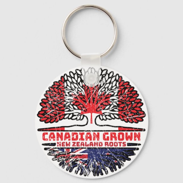 Chaveiro Nova Zelândia Nova Zelândia Canadá - Raízes de Árv (Frente)