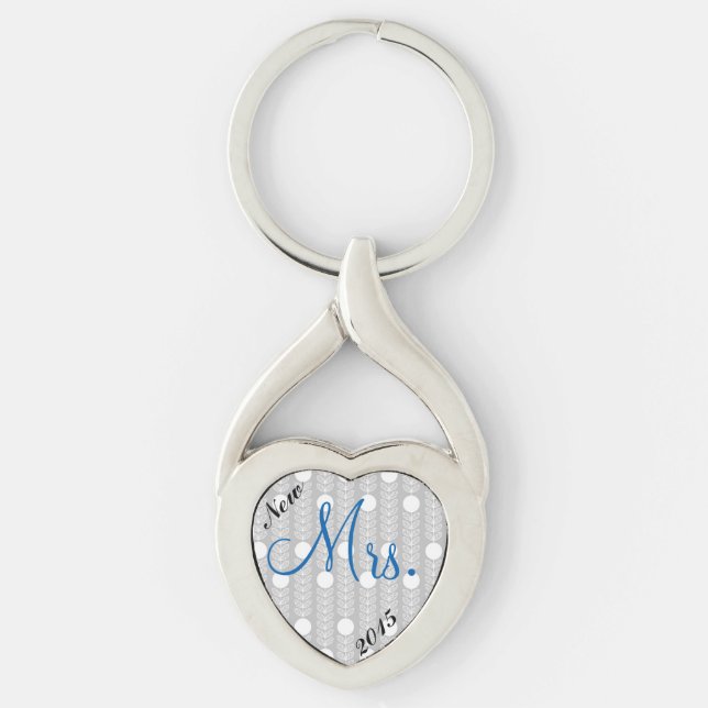 Chaveiro Novas Brides "Sra." Heart Keychain (Frente)