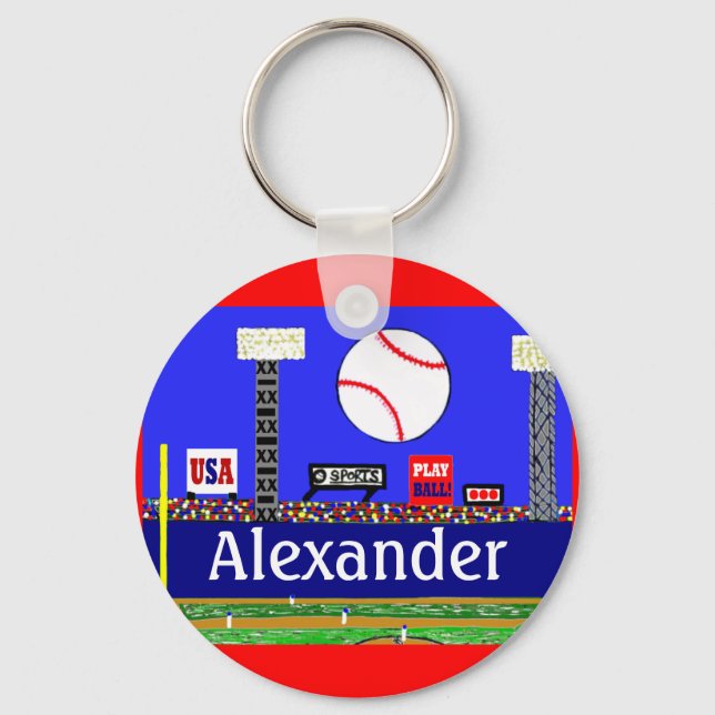 Chaveiro Novas Crianças Desporvem Baseball Keychain Favor G (Frente)