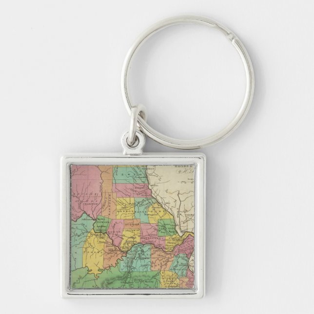 Chaveiro Novo Mapa Do Missouri (Frente)