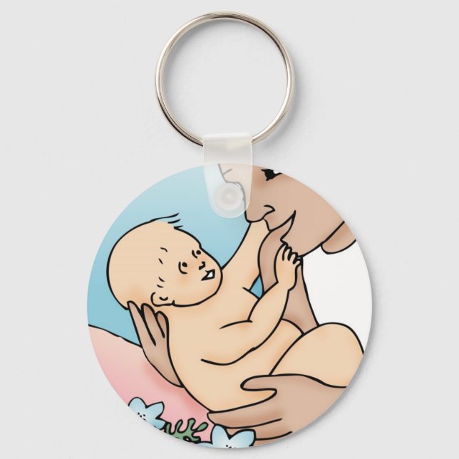 Chaveiro Novo Pai e Bebê (Frente)