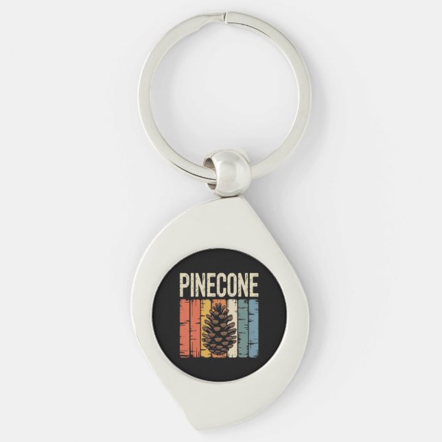 Chaveiro Núcleo da Floresta de Pinhas da Semente da Naturez (Frente)