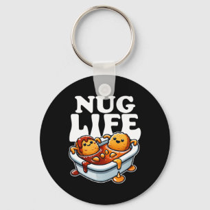 Chaveiro Nug Life Funny Chicken Nuggets Em Cartões De Churr