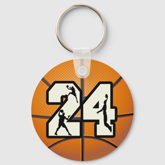 Chaveiro Número 24 de basquete (Frente)