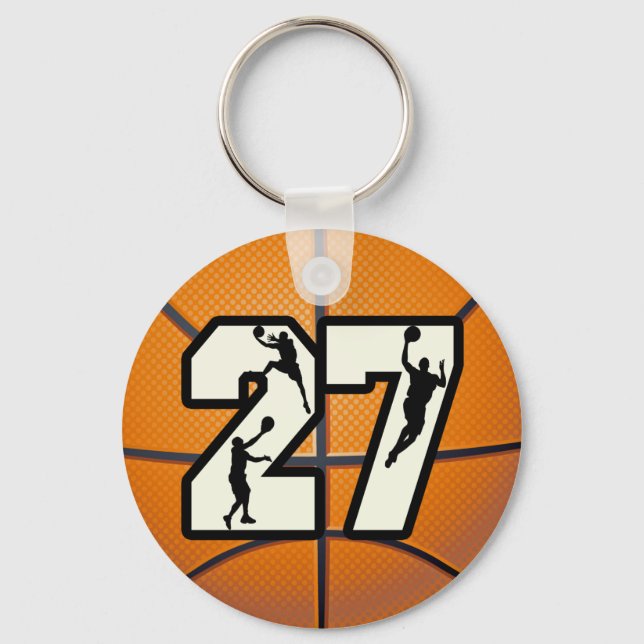 Chaveiro Número 27 de basquete (Frente)