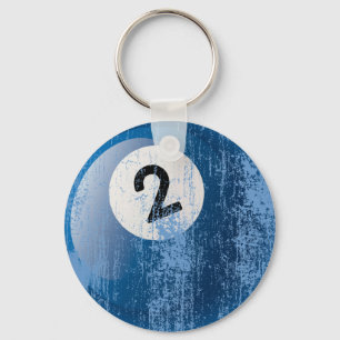 CHAVEIRO NÚMERO 2 BILLIARDS BALL - ESTILO ERODIDO E ENVELHE