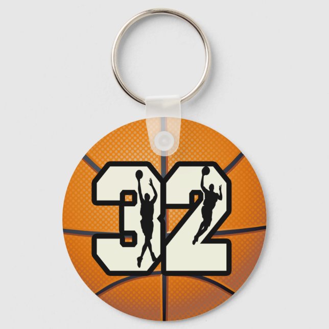Chaveiro Número 32 de basquete (Frente)