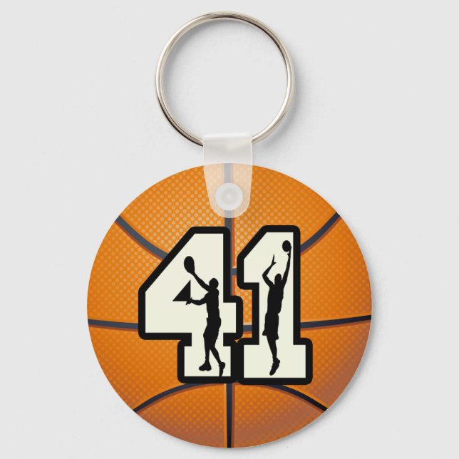 Chaveiro Número 41 de basquete (Frente)